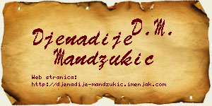 Đenadije Mandžukić vizit kartica